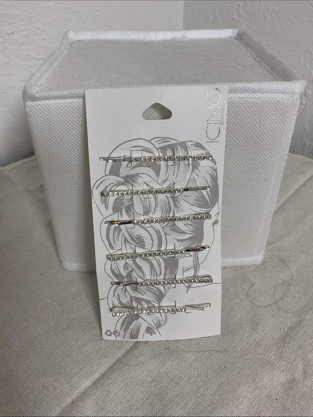 Sale! Icing Silver Rhinestone Bobby Pins Hair Clips Set of 6 Sparkly NWT